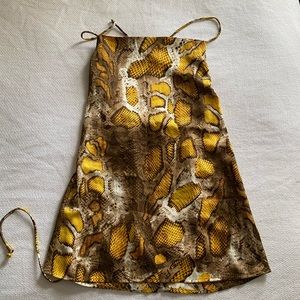 Silk mini dress